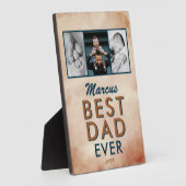 Beste vader Waterverf vader 3 Foto Collage Fotoplaat (Zijkant)