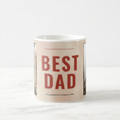 Beste vader Waterverf Vader Dag Foto Koffiemok (Center)