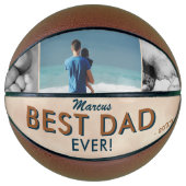 Beste vader Waterverf Vader Foto collage 3 dagen Basketbal (Voorkant)