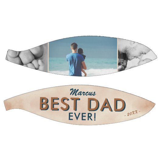 Beste vader Waterverf Vader Foto collage 3 dagen Basketbal (Panelen)