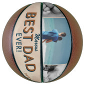 Beste vader Waterverf Vader Foto collage 3 dagen Basketbal (Verticaal)