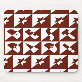 Beste vader Wilde Tekst in het rood Muismat