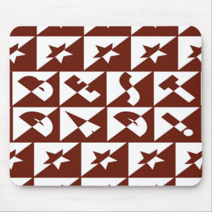 Beste vader Wilde Tekst in het rood Muismat