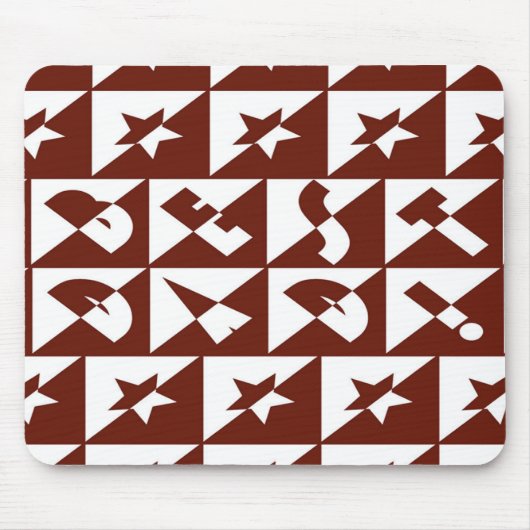 Beste vader Wilde Tekst in het rood Muismat (Voorkant)