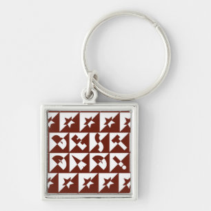 Beste vader Wilde Tekst in het rood Sleutelhanger