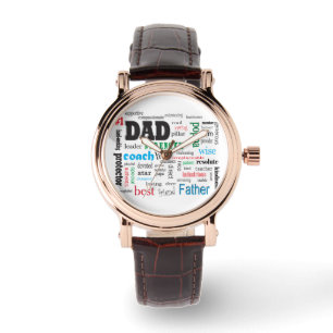 Beste Vader Woordwolk Horloge