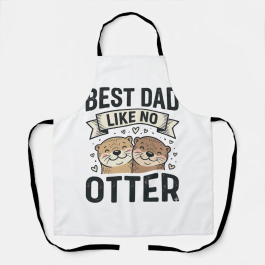 Beste vader zoals geen otter Schattige otter Vader Schort (Voorkant)