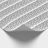 Beste vader zwarte witte moderne Vaderdag Cadeaupapier (Hoek)