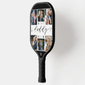 Beste Vaderdag fotocollage van het Manuscript van  Pickleball Paddle (Links)