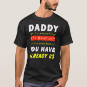 Beste vaderdag Idea 2022 Papa Brithday T-shirt (Voorkant)