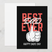 Beste Vaderdag ooit Feestdagenkaart (Voorkant / Achterkant)