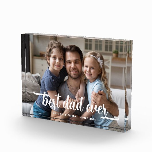 Beste Vaderdag-script voor papa ooit Fotoblokken (Rechts)