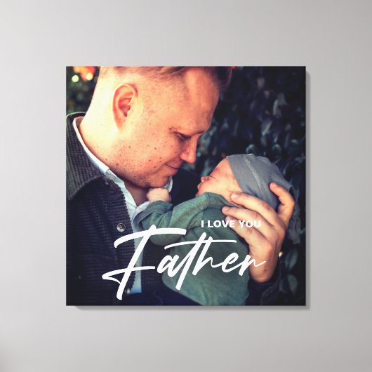 Beste Vaderdag voor pa Ever | Foto: Dank u Canvas Afdruk (Voorkant)