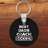 Beste vaders Coach Voetbal Coaching Vader Gift T S Sleutelhanger (Voorkant)