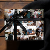 Beste vaders Dag Foto Collage Inpakpapier Vel