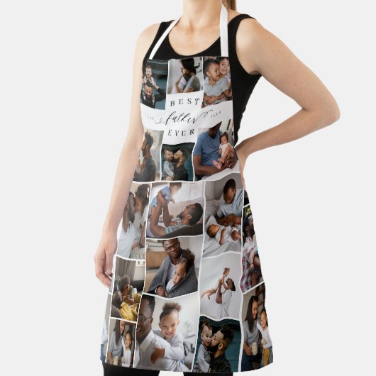 Beste vaders Dag Foto Collage Schort (Insitu)