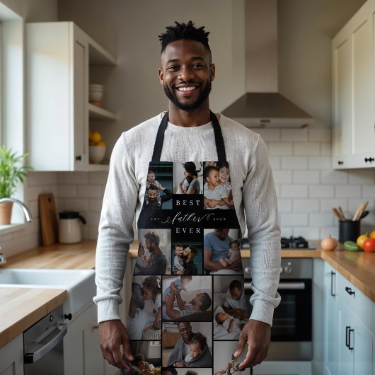 Beste vaders Dag Foto Collage Schort