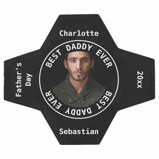 Beste vaders Dag Foto gepersonaliseerd Voetbal (Enkel)