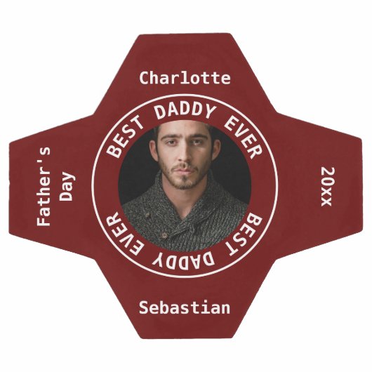 Beste vaders Dag Foto gepersonaliseerd Voetbal (Enkel)