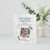 Beste vaders Dag Stepdad Aangepaste fotokaart (Staand voorkant)