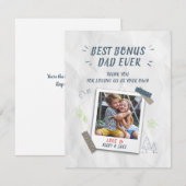 Beste vaders Dag Stepdad Aangepaste fotokaart (Voorkant / Achterkant)