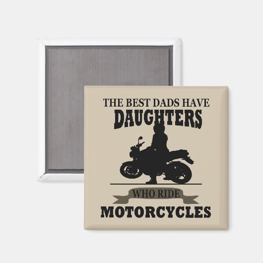 Beste vaders dochter rijden motorfiets magneet (Voorkant / Achterkant)