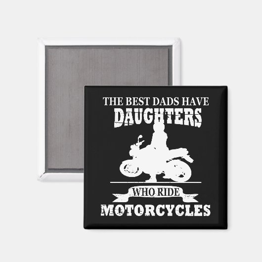 Beste vaders dochter rijden motorfiets magneet (Voorkant / Achterkant)