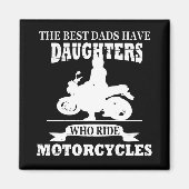 Beste vaders dochter rijden motorfiets magneet (Voorkant)