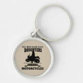 beste vaders dochter rijdt motorfiets sleutelhanger (Voorkant)