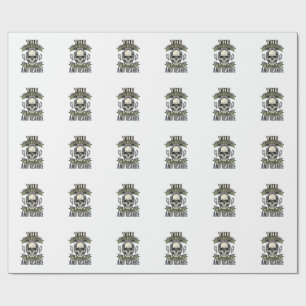 Beste vaders hebben tatoeages en baarden Schedel S Cadeaupapier