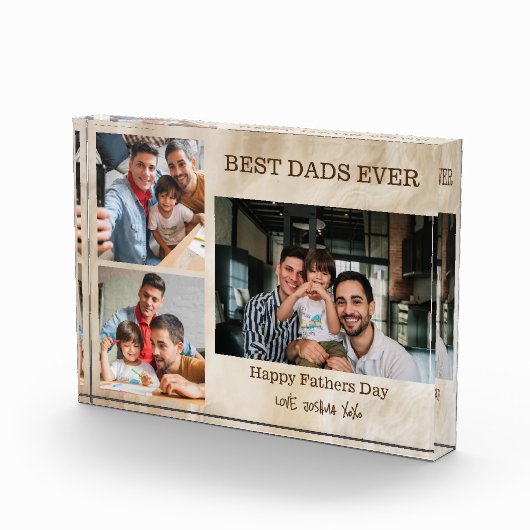 Beste vaders ooit 3 foto vaders dag cadeau (Rechts)
