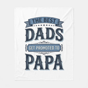 Beste vaders worden gepromoveerd tot Papa Vintage Fleece Deken
