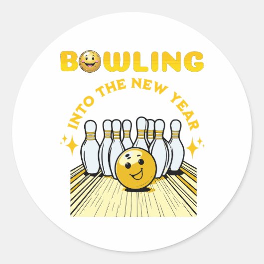Beste vakantie cadeau voor Bowling liefhebber in h Ronde Sticker (Voorkant)