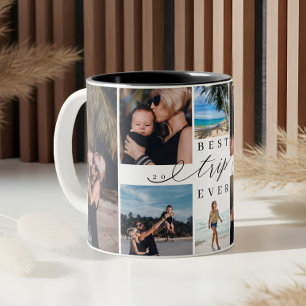 Beste Vakantie Ooit Gezinsvakantie Pret 8 Foto Col Tweekleurige Koffiemok