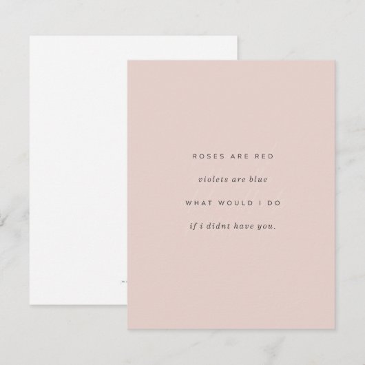 Beste Valentijn Notitiekaartje (Voorkant / Achterkant)