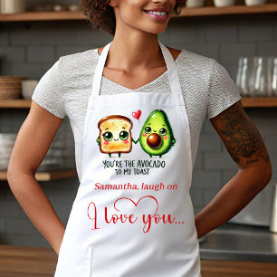 Beste Valentijnscadeau Grappig Voedsel Schort Aang