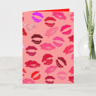 BESTE VALENTIJNSDAG WENSKAARTEN - KISSES LIEFEN OP FEESTDAGEN KAART