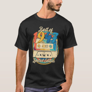 Beste van 1947 Cassettebandje 75 Jaar Oud 75e Gebo T-shirt