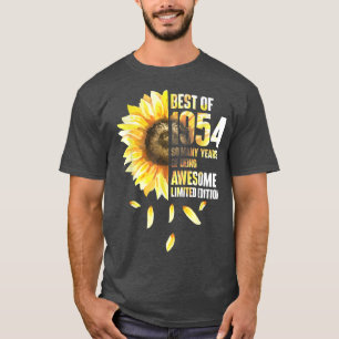 Beste van 1954 Zonnebloemjaar geboortedag T-shirt