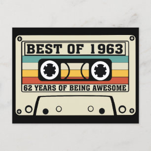 Beste van 1963 62 jaar geweldige zijn feestdagenkaart