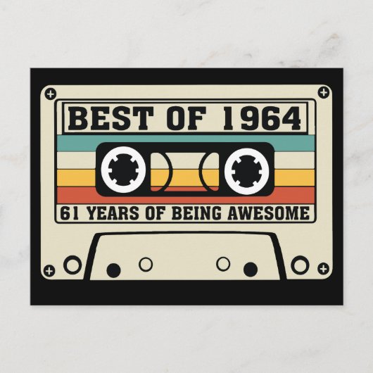 Beste van 1964 61 jaar geweldige zijn feestdagenkaart (Voorkant)