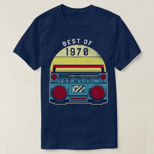  beste van 1970 50ste verjaardag Cassettebandje T-shirt (Design voorkant)