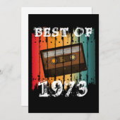BESTE VAN 1973 AANGEPASTE VINTAGE CASSETTEBAND  KAART (Voorkant / Achterkant)