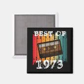 BESTE VAN 1973 AANGEPASTE VINTAGE CASSETTEBAND MAGNEET (Voorkant / Achterkant)
