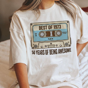 Beste van 1973 Cassettebandje 50e Verjaardag Tri-Blend Shirt
