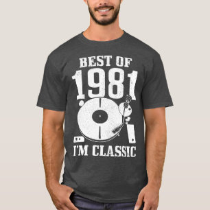 Beste van 1981 IM Classic 40e verjaardag Gift Viny T-shirt