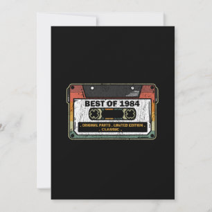 Beste van 1984 Vintage Cassettespel Funny Verjaard Kaart
