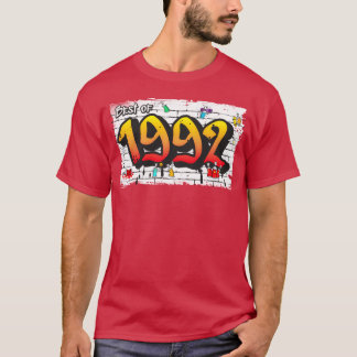 Beste van 1992 Graffiti 33 Jaar van Moedige cadeau T-shirt