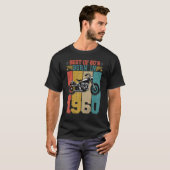 Beste van de 60's geboren in 1960  motorfiets B T-shirt (Voorkant volledig)