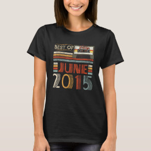 Beste van juni 2015 Verjaardag Vintage 7 jaar oud T-shirt